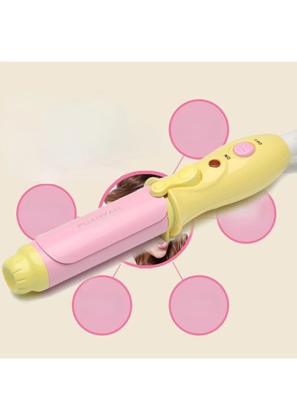 Pembe Cn Profesyonel Saç Aracı Bukle Makinesi Seramik LED Dijital Mini Dönen Sıcak Saç Waver Şekillendirici Araçları Saç Maşaları Elektrikli Curling (Yurt Dışından)