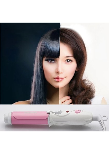 Pembe Cn Profesyonel Saç Aracı Bukle Makinesi Seramik LED Dijital Mini Dönen Sıcak Saç Waver Şekillendirici Araçları Saç Maşaları Elektrikli Curling (Yurt Dışından)