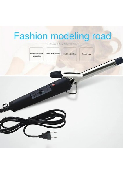 Sarı Kadın Moda Manuel Dönen Seramik Varil Bukle Demir Saç Bigudi Şekillendirici Aracı Dönen Seramik Varil Curling Saç Aksesuarları (Yurt Dışından) fiyatları