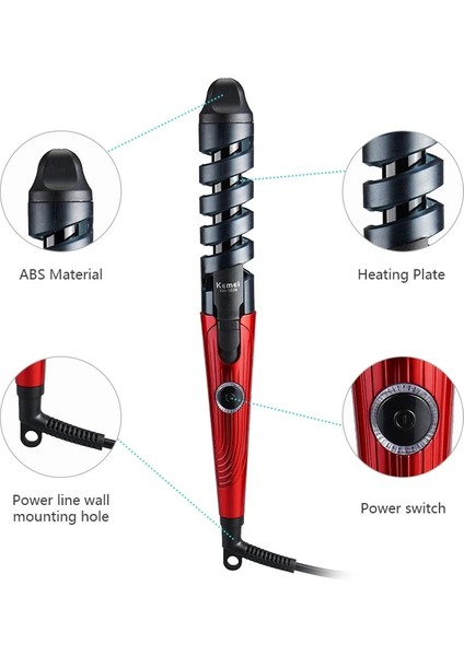 Hiçbir Kutu Elektrikli Saç Bigudi Kuaförlük Otomatik Seramik Rulo Bukle Makinesi Spiral Saç Değnek Bukle Makinesi Ab Tak Şekillendirici Aracı 43D (Yurt Dışından) indirimleri