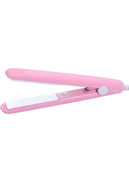 Pembe Bigudi Au Profesyonel Sıcaklık Kontrolü Titanyum Elektronik Saç Düzleştiriciler Oluklu Bigudi Crimper Dalgalar Demir Araçları (Yurt Dışından)