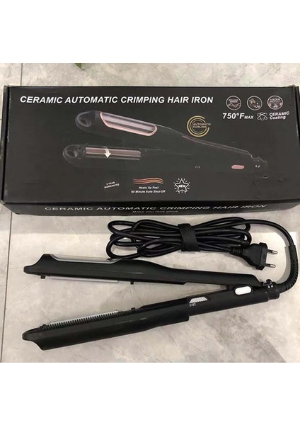 Otomatik Değil-Kutu Yok Us Oluklu Düzleştirici Otomatik Saç Bigudi Curling Ütüler Profesyonel Kıvırcık Demir Maşa Saç Waver Curlers (Yurt Dışından)