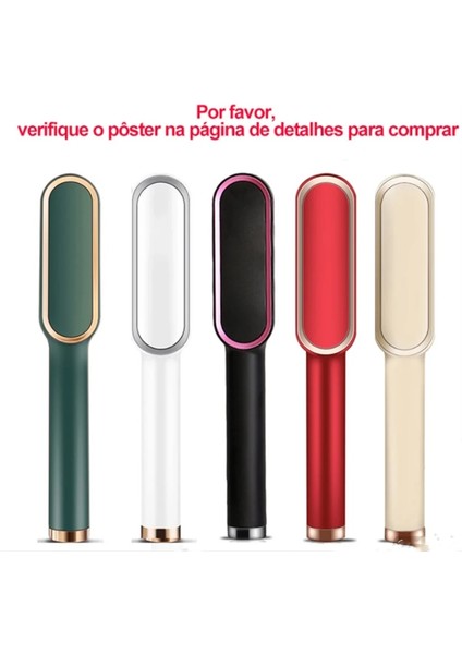 2 In 1 Beyaz Ingiltere Çok Fonksiyonlu 2 In 1 LCD Termostatik Düzleştiriciler ve Saç Maşası Şekillendirici Aracı Kadın Bling Sıcak Tarak Düzleştirici Fırça Saç (Yurt Dışından) modelleri