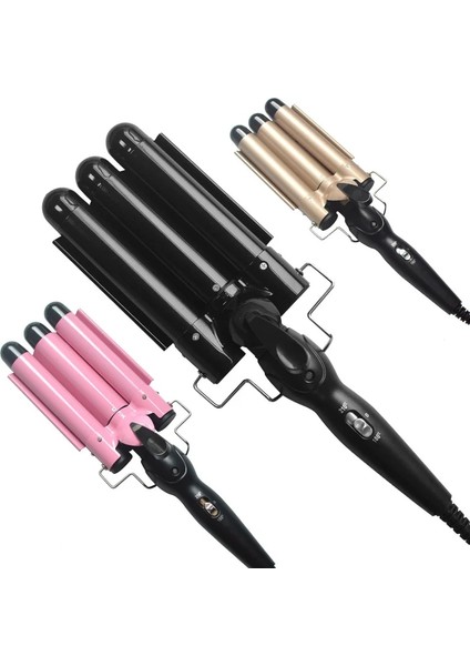 20MM Abd Profesyonel Saç Araçları Bukle Makinesi Seramik Üçlü Varil Saç Şekillendirici Saç Waver Şekillendirici Araçları Saç Maşaları Elektrikli Curling (Yurt Dışından)