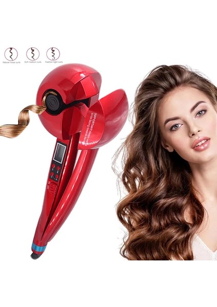 Blue Us Otomatik Dönen Seramik Saç Bigudi Otomatik Bukle Makinesi Şekillendirici Aracı LED Ekran Saç Demir Saç Kıvırma Çubuğu Hava Spin ve Curl Waver (Yurt Dışından) fiyatları