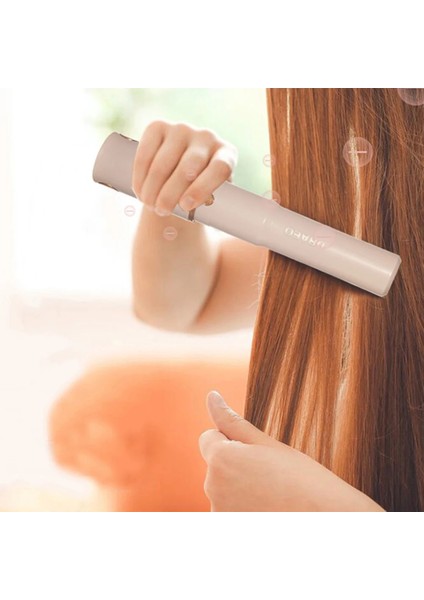 Koyu Yeşil Taşınabilir Mini Kablosuz Bukle Makinesi USB Şarj Edilebilir Saç Düzleştirici Haddeleme Saç Düzleştirici Şekillendirici Araçları (Yurt Dışından)