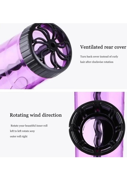 01 1 Adet Saç Kurutma Makinesi Bukleler Difüzör Rüzgar Spin Silindiri Otomatik 2 Kıvırma Çubukları ile Saç Bigudi Şekillendirici Aracı Kıvırcık Kurutma Blower Araçları (Yurt Dışından) indirimleri