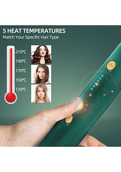 2 In 1 Kırmızı Ingiltere Çok Fonksiyonlu 2 In 1 LCD Termostatik Düzleştiriciler ve Saç Maşası Şekillendirici Aracı Kadın Bling Sıcak Tarak Düzleştirici Fırça Saç (Yurt Dışından)