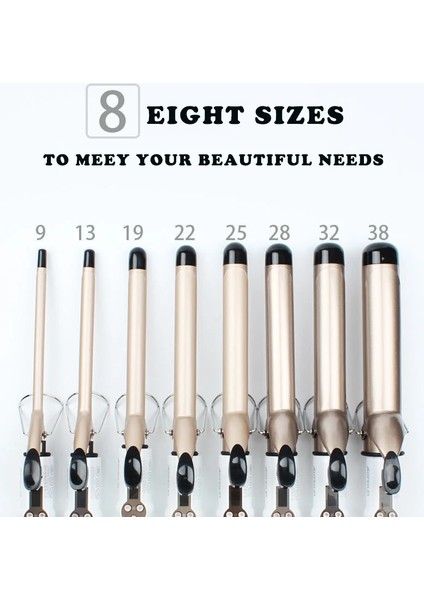 Ürün 1-22MM Ab Saç Maşaları Dalgalar Elektrikli Profesyonel Seramik Saç Bigudi LCD Bukle Makinesi Rulo Bukleler Değnek Waver Moda Şekillendirici Araçları (Yurt Dışından) modelleri