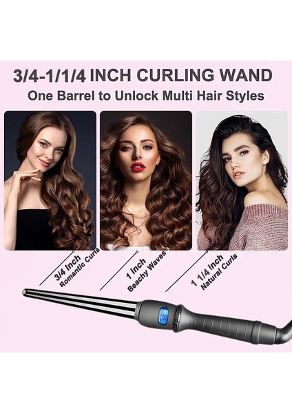 32MM Au 19/25/32MM LCD Ekran Profesyonel Seramik Koni Maşa Saç Bigudi Otomatik Saç Maşası Sopa Dönen Saç Şekillendirici Araçları (Yurt Dışından) indirimleri