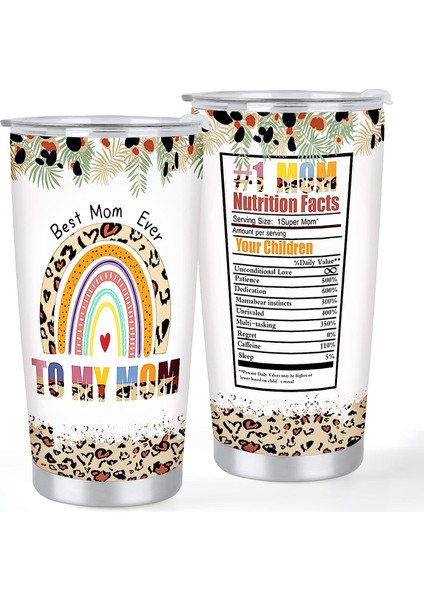 Stil 6 20 Oz Renkli Gökkuşağı Desen Bardak Yalıtımlı Kapaklı Paslanmaz Çelik Termos Kahve Süt Bira Seyahat Kupa Çift Duvar (Yurt Dışından) indirimleri