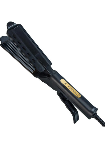 Kutusu ile Ab Profesyonel Oluklu Bukle Makinesi Seramik Saç Bigudi Elektrikli Crimper Saç Maşası Araçları Oluklu Saç Waver Demir Şekillendirici (Yurt Dışından)