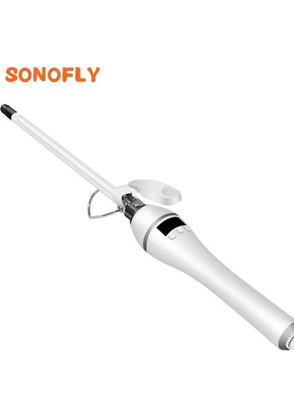 Beyaz B LCD 19MM Kore Sonofly Meslek 9mm Ince Saç Bigudi Unisex Küçük Çaplı Bukle Makinesi Armut Çiçek LCD Ekran Salon Şekillendirici Araçları XN-188 (Yurt Dışından)