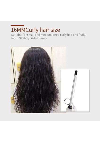 Beyaz B LCD 19MM Kore Sonofly Meslek 9mm Ince Saç Bigudi Unisex Küçük Çaplı Bukle Makinesi Armut Çiçek LCD Ekran Salon Şekillendirici Araçları XN-188 (Yurt Dışından)