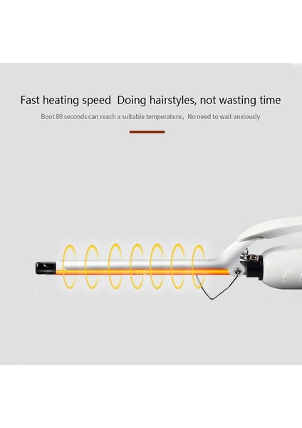 Beyaz B LCD 19MM Kore Sonofly Meslek 9mm Ince Saç Bigudi Unisex Küçük Çaplı Bukle Makinesi Armut Çiçek LCD Ekran Salon Şekillendirici Araçları XN-188 (Yurt Dışından)