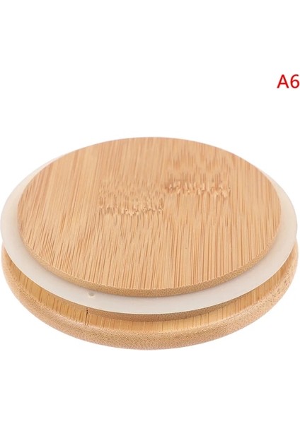 95MM (Iç) 1 Adet Bambu Kapaklı Cam Turşu Kavanozu Kapakları Sızdırmaz Silikon Sızdırmazlık Ahşap Kapaklar Içme Kavanoz Mutfak Malzemeleri (Yurt Dışından)