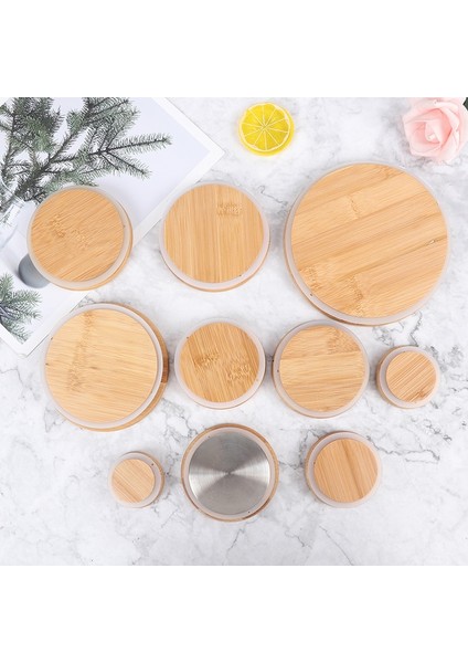 95MM (Iç) 1 Adet Bambu Kapaklı Cam Turşu Kavanozu Kapakları Sızdırmaz Silikon Sızdırmazlık Ahşap Kapaklar Içme Kavanoz Mutfak Malzemeleri (Yurt Dışından) fiyatları