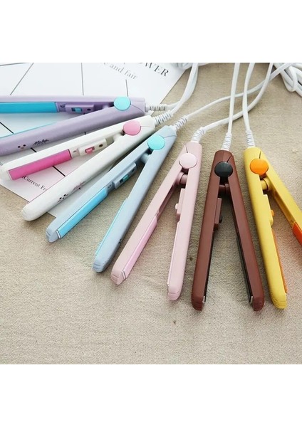 Sarı Cn Taşınabilir Mini Saç Maşası Doğrultma Demir Çok Fonksiyonlu Curling ve Doğrultma Aracı Saç Şekillendirici Araçları Saç Bigudi (Yurt Dışından) fırsatları