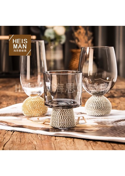 Style 8 Solmuş Avrupa Tarzı Elmas Yüksek Ayaklı Şarap Kadehi, Kristal Sarılı Elmas Cam, Yüksek Görünüm, Kulplu Kokteyl Bardağı, Lar (Yurt Dışından) modelleri