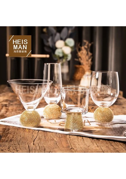 Style 8 Solmuş Avrupa Tarzı Elmas Yüksek Ayaklı Şarap Kadehi, Kristal Sarılı Elmas Cam, Yüksek Görünüm, Kulplu Kokteyl Bardağı, Lar (Yurt Dışından) fırsatları