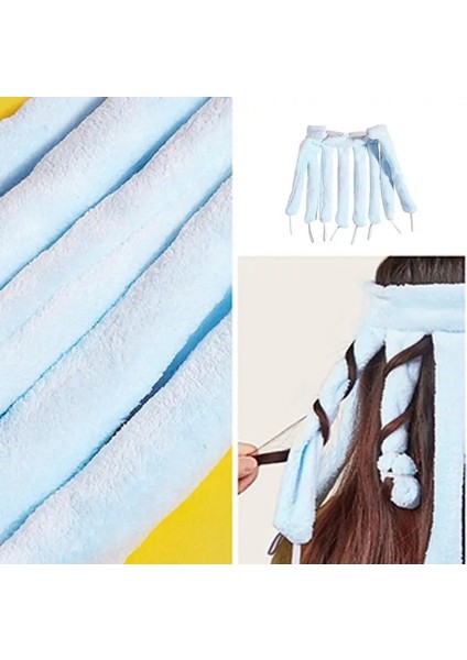 Mavi Ahtapot Isısız Saç Maşaları Uzun Saçlar Için Gecelik Saç Maşaları Isısız Uzun Saç Yumuşak Isısız Saç Maşası Uyumak Için (Yurt Dışından) fırsatları