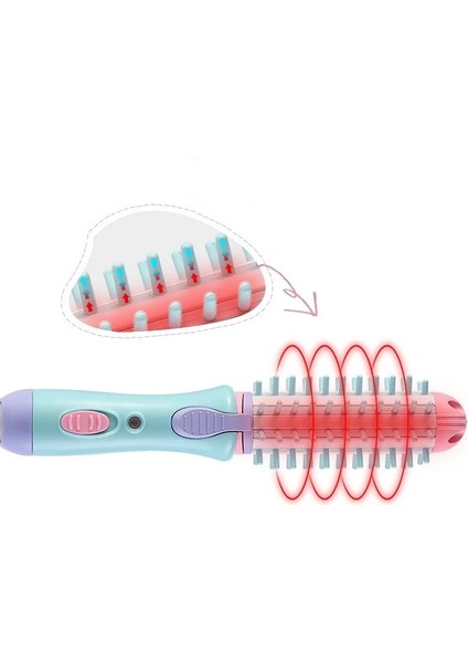 Mor Düz Saç Ab Mini Elektrikli Saç Crimper Haşlanma Geçirmez Iyonik Sıcak Tarak Saç Şekillendirici Seyahat Kurutucular Şekillendirici Aracı Saç Düzleştirici Bigudi (Yurt Dışından) modelleri