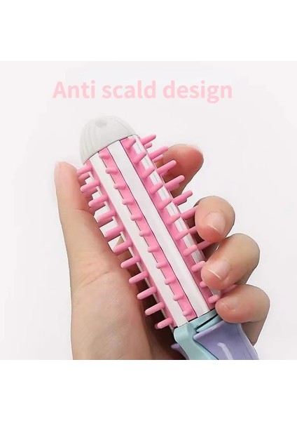 Mor Düz Saç Ab Mini Elektrikli Saç Crimper Haşlanma Geçirmez Iyonik Sıcak Tarak Saç Şekillendirici Seyahat Kurutucular Şekillendirici Aracı Saç Düzleştirici Bigudi (Yurt Dışından) fırsatları