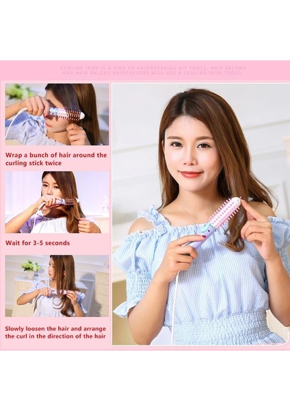 Mor Düz Saç Ab Mini Elektrikli Saç Crimper Haşlanma Geçirmez Iyonik Sıcak Tarak Saç Şekillendirici Seyahat Kurutucular Şekillendirici Aracı Saç Düzleştirici Bigudi (Yurt Dışından) indirimleri