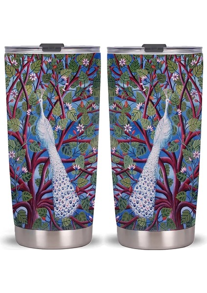Kadınlar Için Stil 5 Tavuskuşu Hediyeleri Paslanmaz Çelik Yalıtımlı Bardak Kapaklı 20OZ -Seyahat Kahve Kupaları - Kadınlar Için Doğum Günü Yılbaşı Hediyeleri (Yurt Dışından) indirimleri