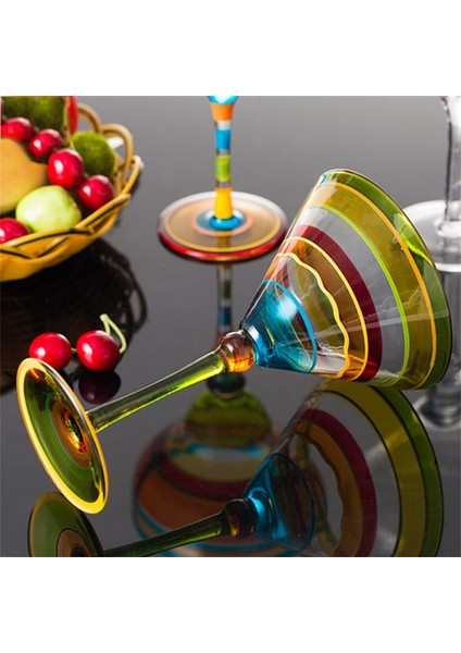 08 270 ml Yaratıcı Margarita Şarap Gözlük El Yapımı Renkli Kokteyl Bardağı Avrupa Kadeh Bardak Şampanya Bardağı Yaratıcı Şarap Gözlük Bar (Yurt Dışından) modelleri