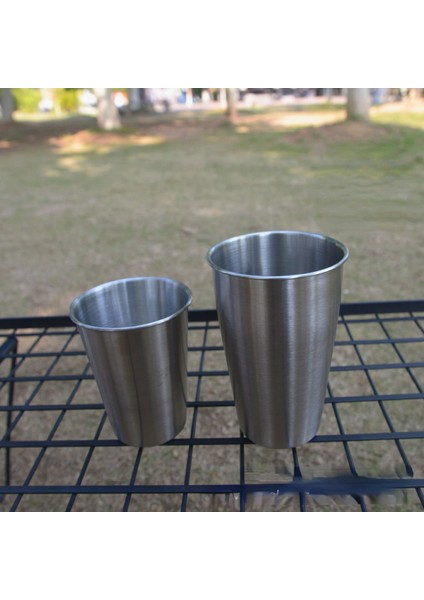 500 ml Açık Kamp Bardak 2/4/6 Adet Set 304 Paslanmaz Çelik Su Çay Bira Kahve Piknik Barbekü Barbekü Yürüyüş Soğuk Içecekler Taşınabilir (Yurt Dışından) modelleri