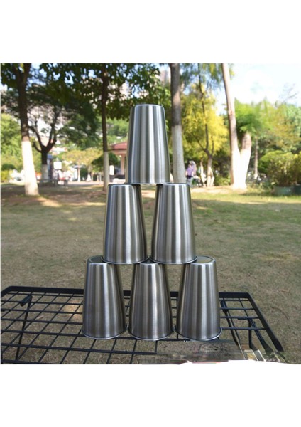 500 ml Açık Kamp Bardak 2/4/6 Adet Set 304 Paslanmaz Çelik Su Çay Bira Kahve Piknik Barbekü Barbekü Yürüyüş Soğuk Içecekler Taşınabilir (Yurt Dışından) indirimleri
