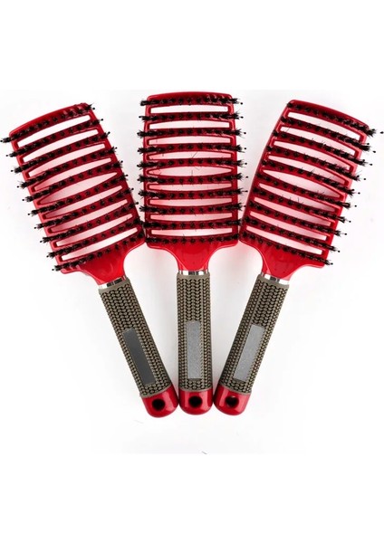 Kızıl Saç Tarak Saç Derisi Masaj Tarak Saç Fırçası Kıl ve Naylon Kadın Islak Kıvırcık Detangle Saç Fırçası Salon Kuaförlük Şekillendirici Araçları (Yurt Dışından) fiyatları