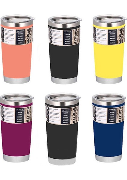 20OZ Meyve Yeşili 3 Logo 30 20 Oz Bardak Çift Duvar Su Termal Termos Kahve Kupa Yetys Matara Paslanmaz Çelik Termos Şişe (Yurt Dışından)