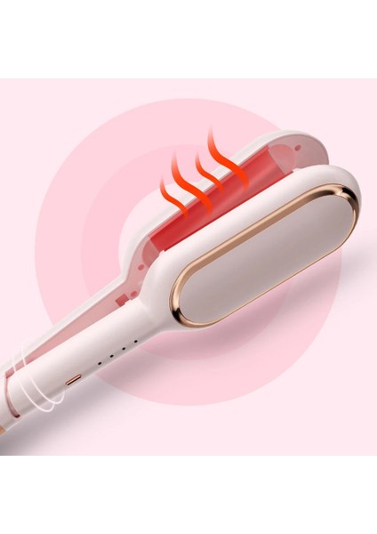 Pembe Bize Nıcare Yumurta Rulo Saç Bigudi 2 Varil Curling Ütüler Değnek Seramik Üçlü Varil Hızlı Dalga Demir Sopa Kıvırcık Ev Saç Şekillendirici Aracı (Yurt Dışından)