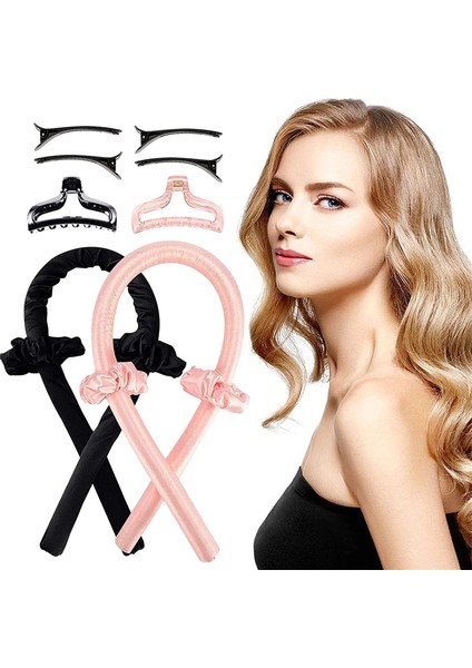 7 Isısız Kıvırma Çubuğu Kafa Bandı Şerit Ipek Hairwear Bukle Maşaları Tembel Kıvırma Isı Yok Hasarsız Bukleler Uyuyan Yumuşak Bukle Maşası Saç Köpüğü (Yurt Dışından)