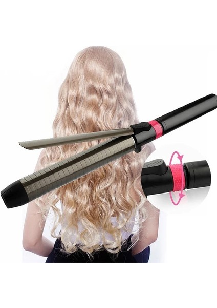 22MM-AB Profesyonel Seramik Saç Bigudi Dönen Bukle Makinesi Değnek LED Değnek Kıvırcıklaştırıcılar Saç Şekillendirici Araçları 240 V Ab Soket (Yurt Dışından) fiyatları