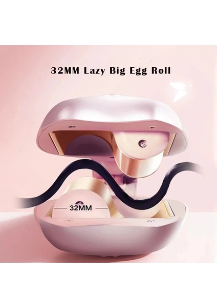 32MM Pembe Us 32MM Kedi Kulak 2 Varil Seramik Yumurta Ruloları Curling Ütüler Büyük Dalgalar Saç Bigudi Mini Curling Saç Ütüler Saç Şekillendirici Araçlar (Yurt Dışından)