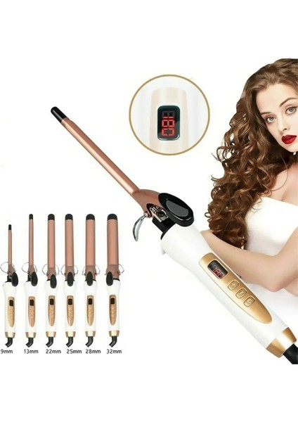 Ingıltere 13MM Profesyonel Elektrikli Seramik Saç Bigudi LED Bukle Makinesi Rulo Bukleler Değnek Waver Moda Şekillendirici Araçları 9/13/22/25/28/32MM (Yurt Dışından) fiyatları