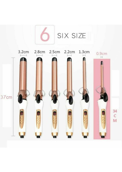 Ingıltere 13MM Profesyonel Elektrikli Seramik Saç Bigudi LED Bukle Makinesi Rulo Bukleler Değnek Waver Moda Şekillendirici Araçları 9/13/22/25/28/32MM (Yurt Dışından) modelleri