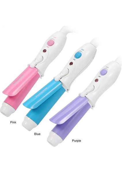 Pembe Abd Plug Mini Taşınabilir Elektrikli Saç Bigudi Saç Şekillendirici Araçları Termostatik Dalgalı Turmalin Seramik Bukle Makinesi Ab Tak (Yurt Dışından)