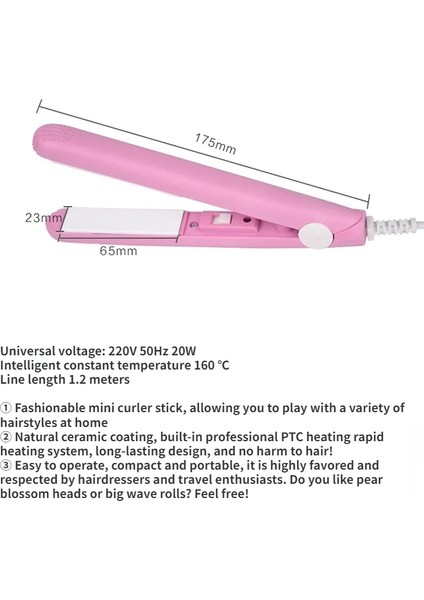 Yeni Saç Şekillendirme Seti 9mm Curling Iron 16MM Curler Iron Mini Düzleştirici Lastik Bant Ördek Gagası Saç Klipsi Büyük Dalga Yün Rulo 220V (Yurt Dışından)