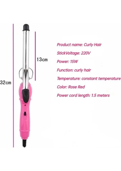 Yeni Saç Şekillendirme Seti 9mm Curling Iron 16MM Curler Iron Mini Düzleştirici Lastik Bant Ördek Gagası Saç Klipsi Büyük Dalga Yün Rulo 220V (Yurt Dışından)