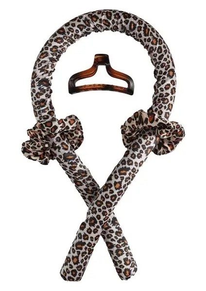 Leopar Kauçuk Yumuşak Saç Bigudi Tembel Isısız Curling Çubuk Kafa Bandı Saç Şekillendirici Aracı Profesyonel Ipek Curling Şerit Modelleme Saç Aksesuarları (Yurt Dışından)