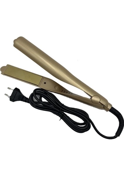 Altın Kutu Yok Bize 2 In 1 Pro Twist Saç Düzleştirici ve Bigudi Spiral Dalga Curling Altın Titanyum Düzleştirici Doğrultma Curling Şekillendirici Aracı (Yurt Dışından)