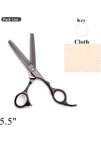 A2001 HEI-55N Çift Taraflı Dişli Berber Makası 5.5 "6.0" Aqıabı Japonya Paslanmaz Profesyonel Kuaförlük Makas Inceltme Makası A2001 (Yurt Dışından) fiyatları