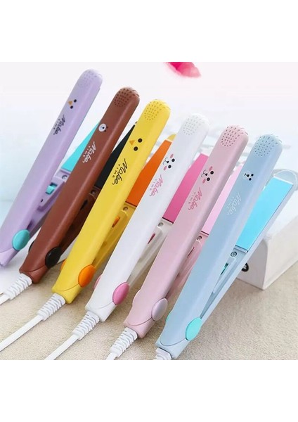 Pembe Kutu Ab Taşınabilir Mini Saç Maşası Doğrultma Demir Çok Fonksiyonlu Curling ve Doğrultma Aracı Saç Şekillendirici Araçları Saç Bigudi (Yurt Dışından) fiyatları