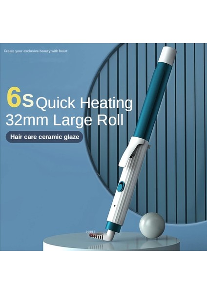 Mavi 28MM Au Çeşitli Stiller Profesyonel Seramik Elektrikli Saç Bigudimoda Şekillendirme Araçları Rulo Bukleler Curling Demir Değnek Güzellik Saç Maşaları (Yurt Dışından) modelleri