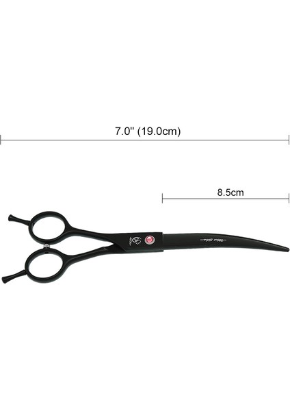 B0057A-01-70 Meisha 7.0 "sol El Profesyonel Pet Köpek Kedi Bakım Makası Keskin Kenar Hayvanlar Saç Kesme Inceltme Kavisli Makaslar B0057A (Yurt Dışından) fırsatları