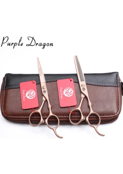 Z9030 Jin D 6n 6ın.17.5 cm 440C Mor Ejderha Gül Altın Kuaförlük Makas Inceltme Makası Kesme Makas Profesyonel Saç Makas Z9030 (Yurt Dışından) indirimleri